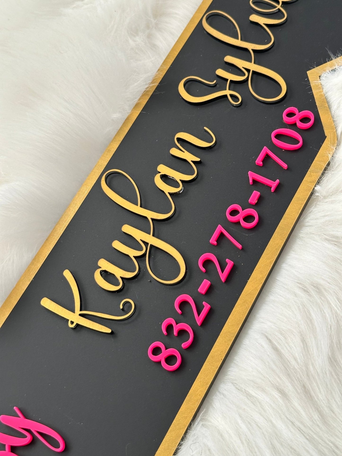 Black and Gold Trim Acrylic Realtor Key SOLD Sign | Photo | Closing | Marketing Sign | Customized - So So Diva Designs & Personalized Gifts