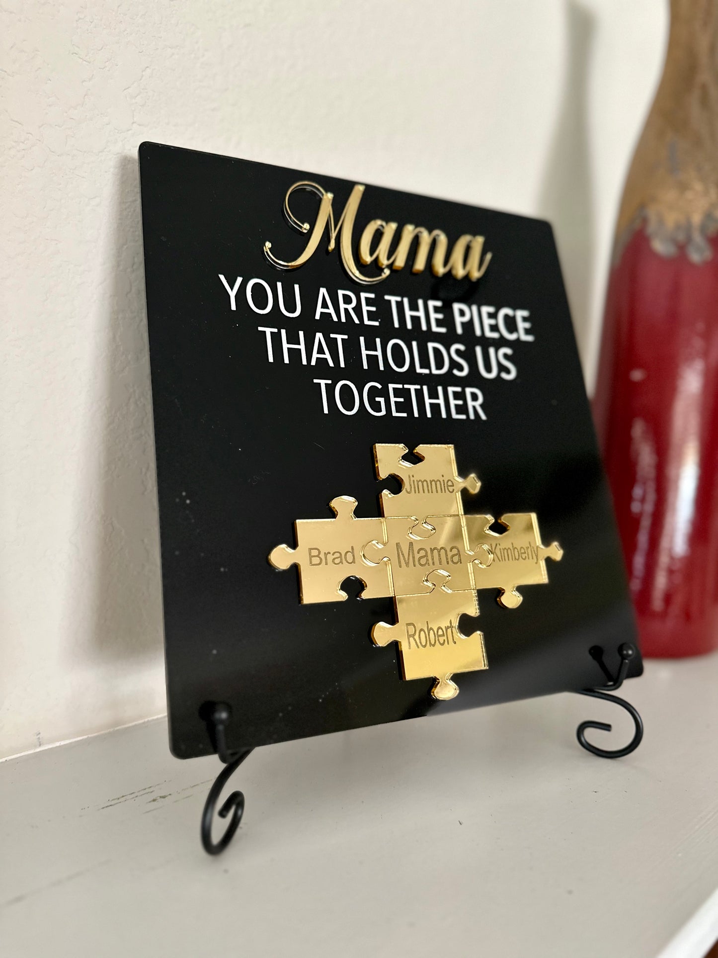 You Are The Piece That Holds Us Together- Personalized Engraved