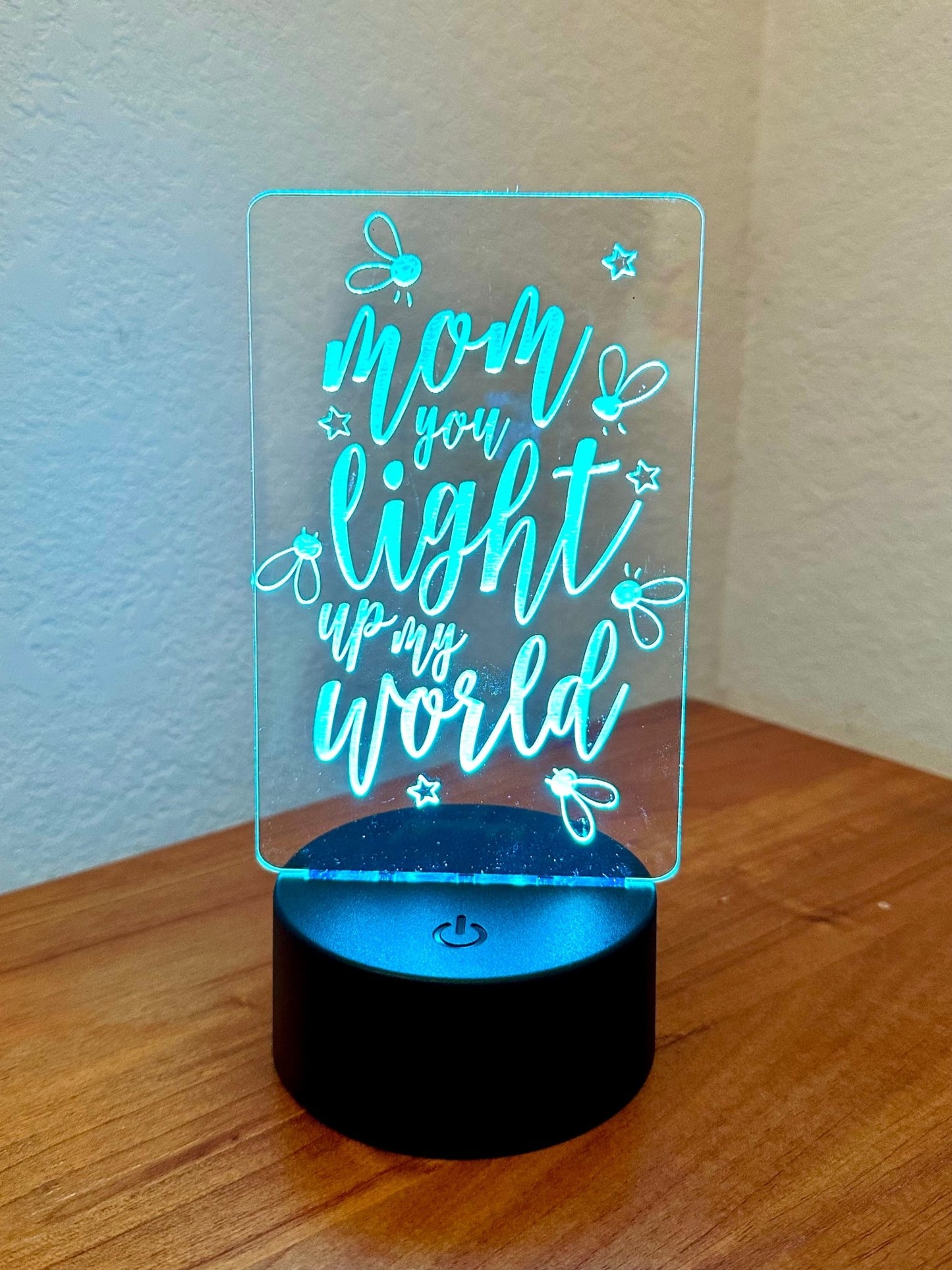 Mom LED Night Light Lamp You are the World Mother's Day Gift - So So Diva Designs & Personalized Gifts