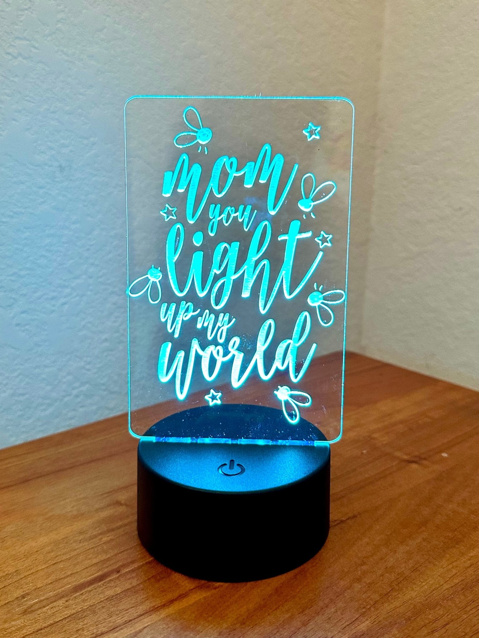 Mom LED Night Light Lamp You are the World Mother's Day Gift - So So Diva Designs & Personalized Gifts